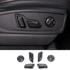 For Audi Q5 FY 2018 2019 2020 2021 Car Styling Interior Door Window Handle Panel Strips Cover Trim Carbon Fiber ABS
