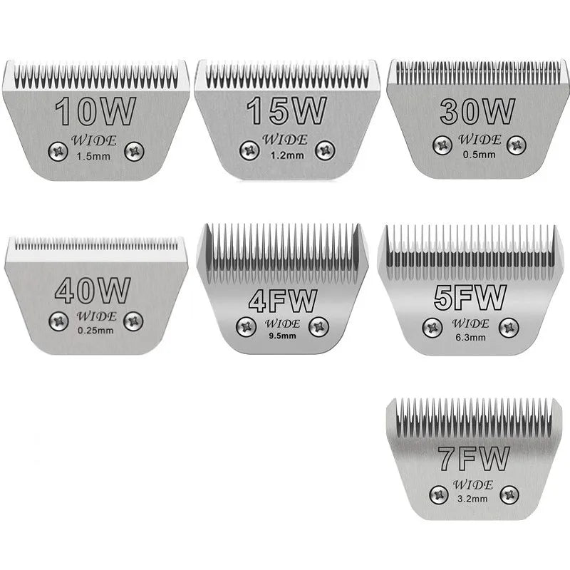 5FW Detachable animal wide Dog pet Horse Replacement blade For most Andis, Oster A5, Wahl km10 clippers