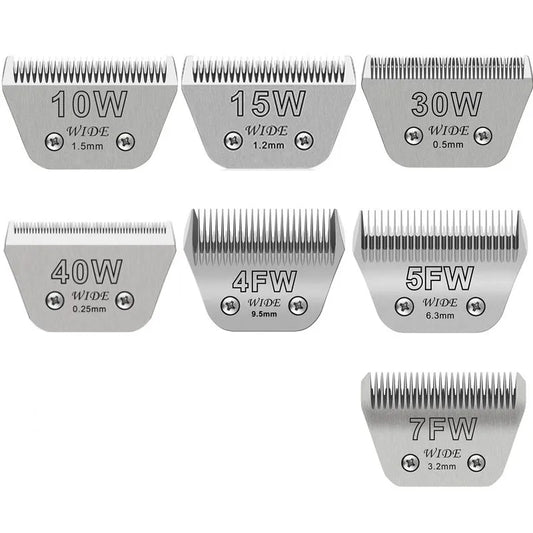 5FW Detachable animal wide Dog pet Horse Replacement blade For most Andis, Oster A5, Wahl km10 clippers