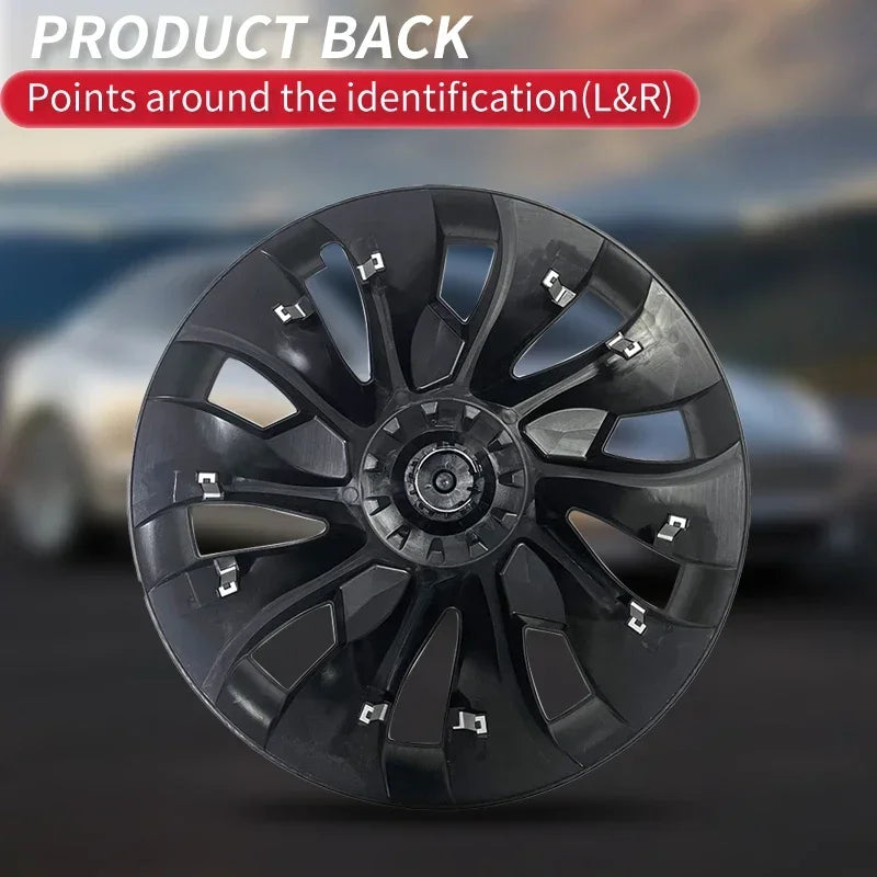 4PCS Hub Cap Performance Replacement Wheel Cap Automobile Full Rim Cover Accessories for Tesla Model 3 18 Inch Hubcap 2018-2023