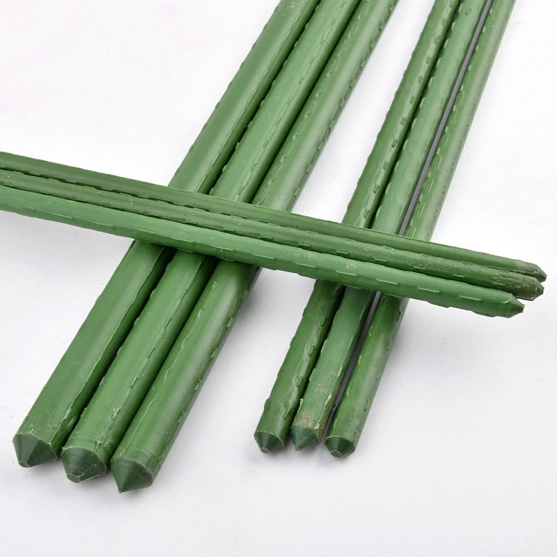 8~16mm Plant Stakes Gardening Pillar Plastic Coated Steel Pipe 60cm Length Supporting Climbing Flower Fruit Vegetables Support