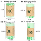 Biodegradable Trash Garbage Bags Household Compostable Garbage Bags Kitchen Garbage  BagsEnvironmentally Friendly  Trash Bags