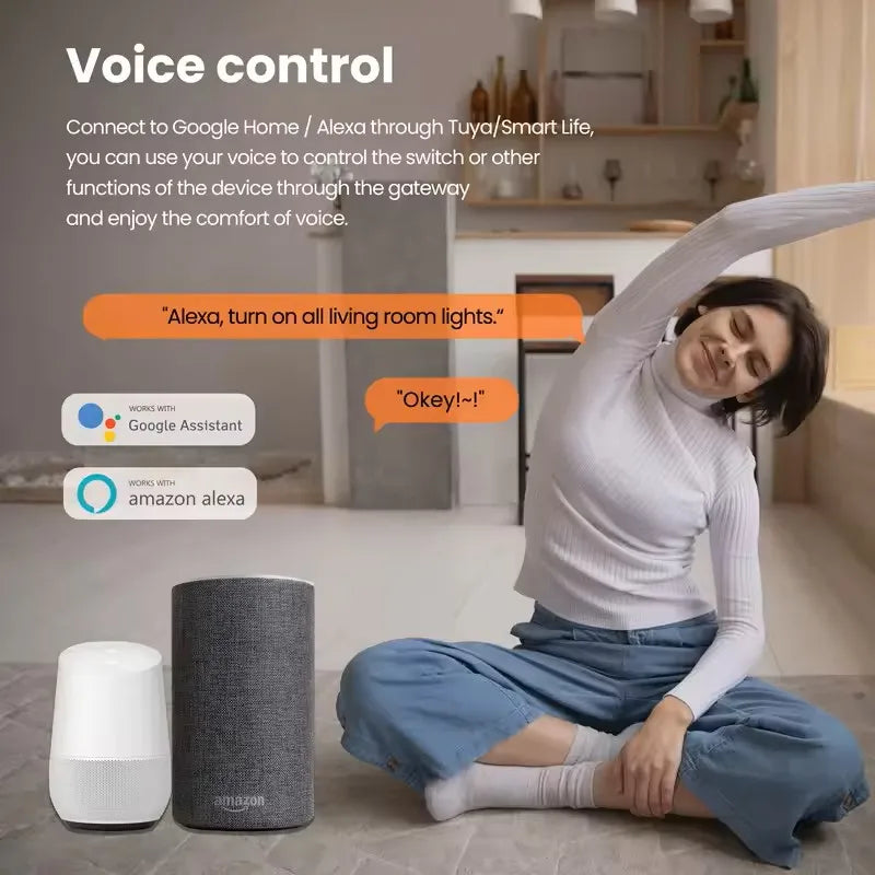 JSPTEC Tuya Multi-mode WiFi ZigBee 3.0 Bluetooth Mesh Gateway Hub Bridge Wireless and Wired Smart Life App Remote Control