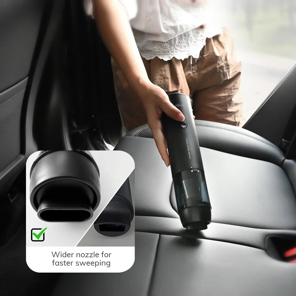 ABIRDAY Cordless Handheld Vacuum Cleaner for Laptop & Car,Portable & Multifunctional,USB Rechargeable,Strong Suction,Brushless