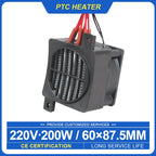 220V 200W Insulated Heater PTC Ceramic Heater With Fan Heat Blower For Incubator Ptc Ceramic Thermistor Insulation Fan Heater