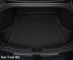 Fully Protection Floor Liners For 2024 2025 Tesla Model 3 Highland Floor Mats with Door Sill Protector Front Rear Cargo Liner