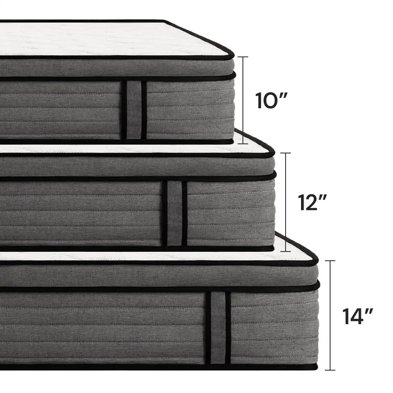 Queen Size Mattress in a Box, Pocket Springs for a Cool Sleep,Pressure Relief, Medium Firm Feel with Motion Isolation