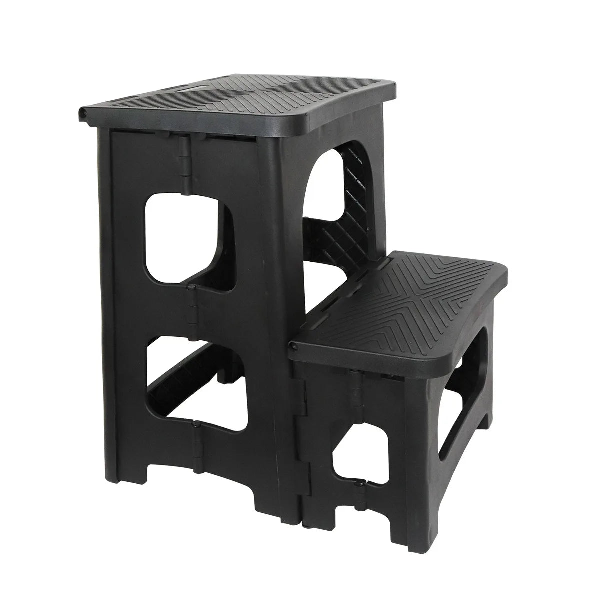 Household Foldable Stool Two or Two Steps Household Plastic Climbing Steps High and Low Pedal  High and Low Ladder Stool