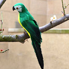 25/35cm Simulation Parrot Creative Handmade Foam Feather Macaw Lawn Figurine Ornament Fake Animal Bird Garden Prop Decoration