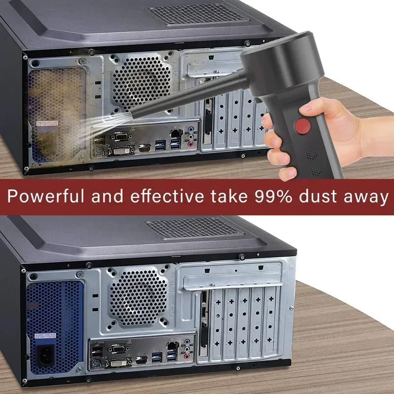 Cordless Electric Air Duster for PC & Keyboard Cleaning