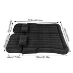 Car Travel Bed 2‑In‑1 Multifunction Inflatable Travel Mattress PVC Flo