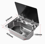 Sink With Stove RV Sink Stove Convenient Camping High Quality Kitchen Sink Kitchens Commercial Stainless Steel For Caravan RV