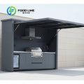 Customized 2025 Premium Modern Built-in Portable Weatherproof Modular Outdoor Kitchen BBQ Island with Grill Complete Set