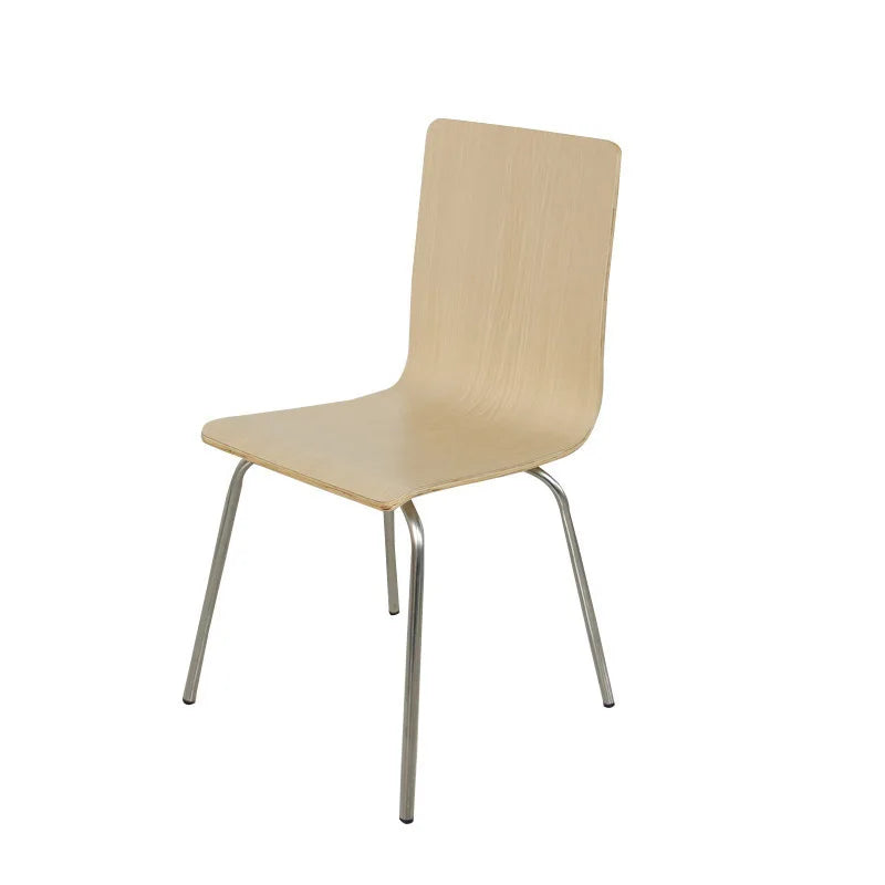 Ekintop Modern Minimalist Rectangle School Library Reading Room Furniture Restaurant Canteen Wooden Frame Dining Chair Table