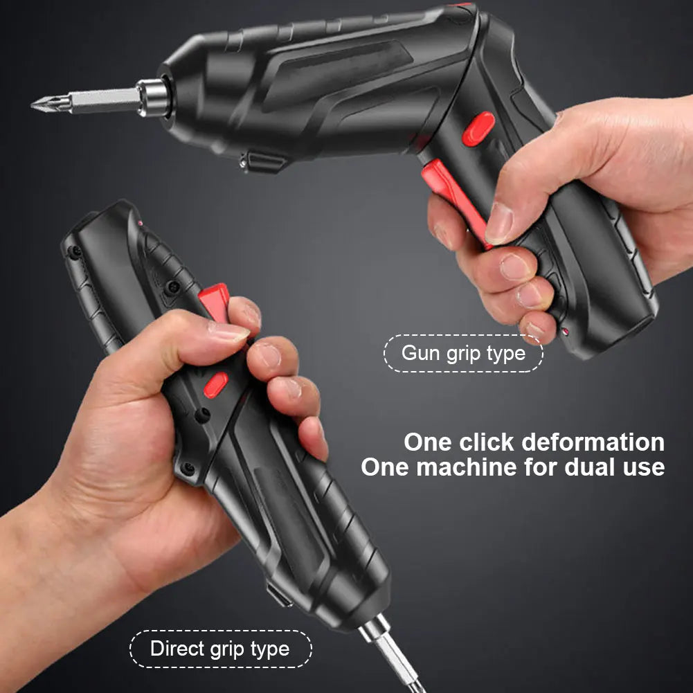 3.6V Electric Screw Driver Rechargeable Household Electric Drill LED Lighting Electric Power Screwdriver Set Portable Power Tool