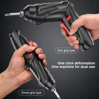 3.6V Electric Screw Driver Rechargeable Household Electric Drill LED Lighting Electric Power Screwdriver Set Portable Power Tool