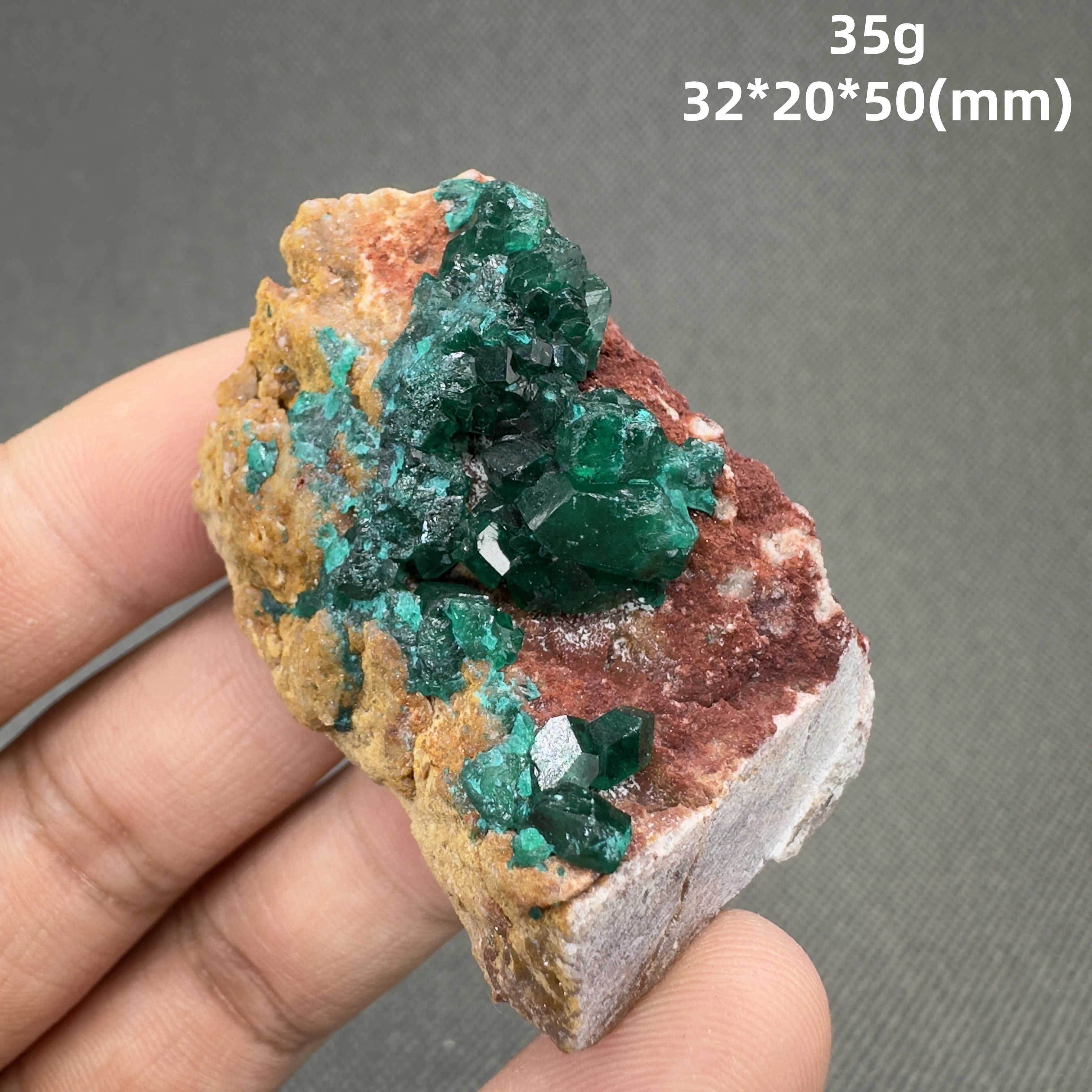 Natural Congo green Dioptase Mineral specimen + healing quartz crystals and stones rock gemstone
