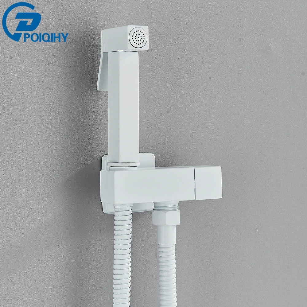 Chrome Handheld Toilet Bidet Faucet Stainless Steel Bidet Shower Hygienic Shower Wall Shower Woman Cleaner Cold Water Only