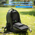 100W Solar Generator with Solar Panel 30W, 97Wh Portable Power Station Fast Charging Power Bank with Solar Charger for Camping