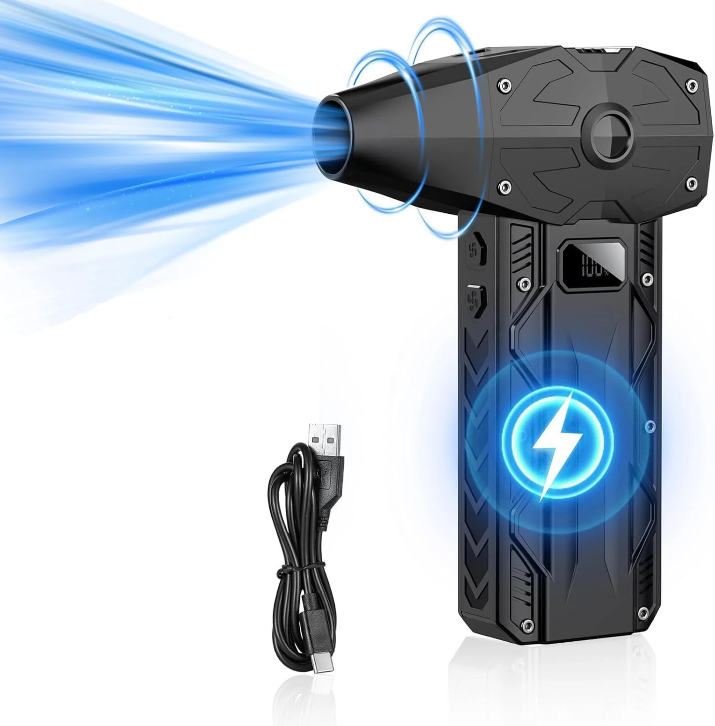 Mini Handheld Turbo Jet Fan 990000RPM Powerful Compressed air Duster for Car Dryer/PC/Home-Industrial Duct Blower Air blow gun