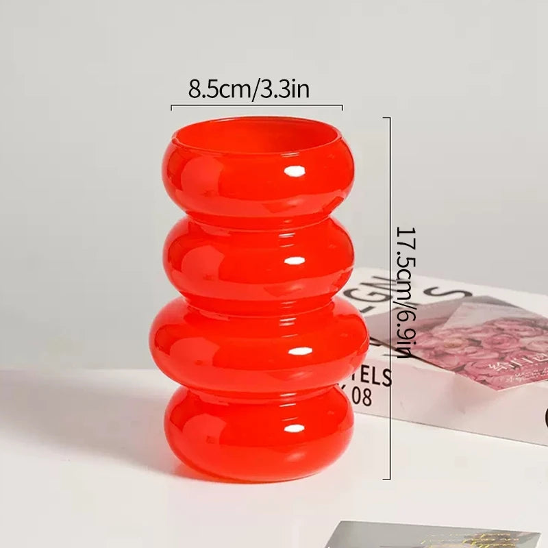 Retro Glass Vase Flower Vase Decoration Home Decoration Flower Bottle Vase for Flowers Wedding Table Decor Home Desktop Decor