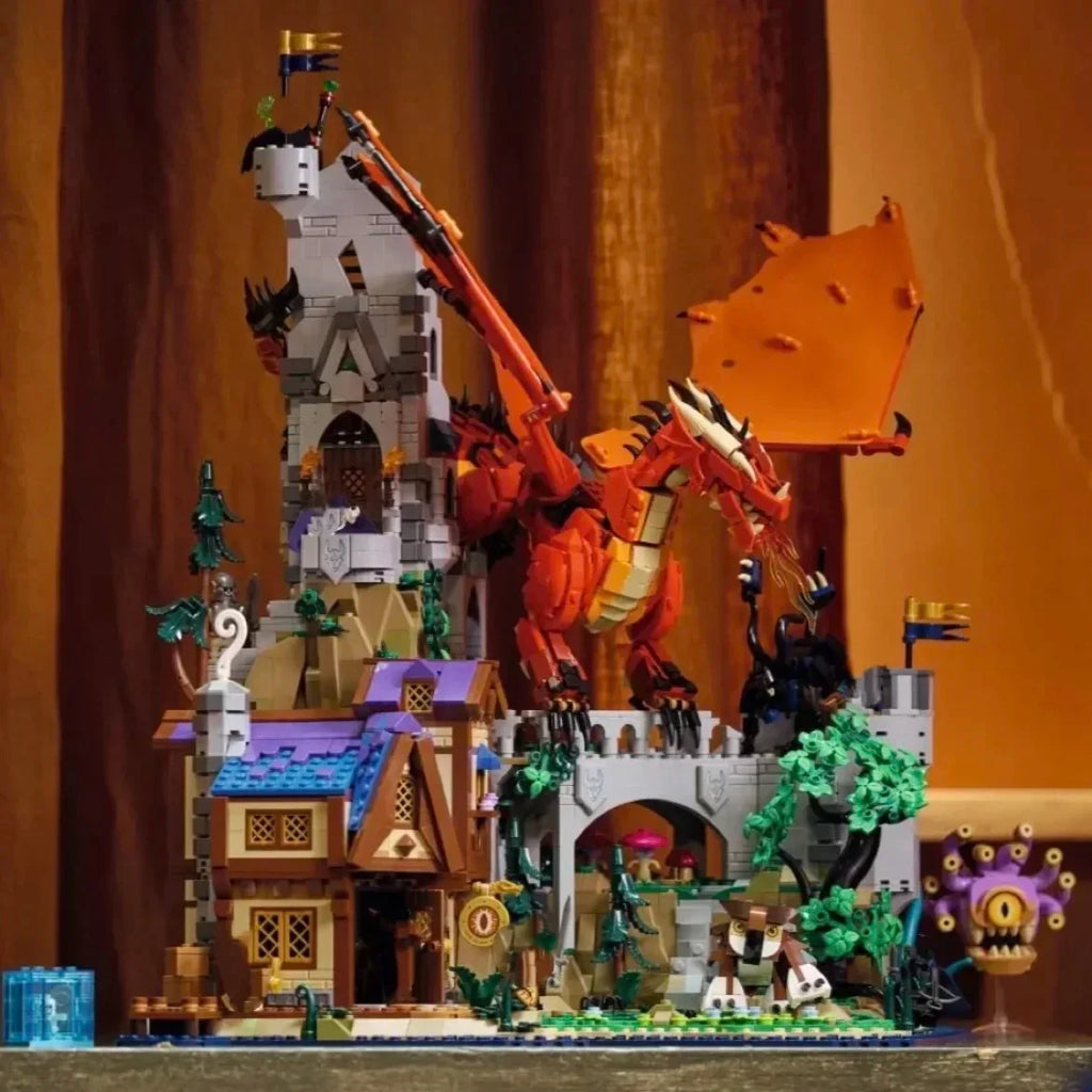 2026 New version  Dungeons & Dragons: The Legend of the Red Dragon Children's Birthday and Party gifts, Building block toys