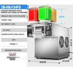 120KG/24H Korean Snowflake Ice Machine Small Snow Continuous Cooled Milk Mango Bingsu Shaver Smoothie Crusher 110V 220V