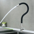 Kitchen Sink Faucet Stainless Steel Single Cooling Faucet Modern Universal Swivel Wash Basin Balcony Splash Proof Faucet
