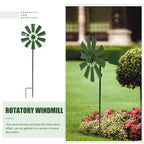 Metal Windmill Decor Iron Art Garden nament Windmill Statue Decorative Spinners Outdoor Pinwheel Sculpture Garden Supplies Yard