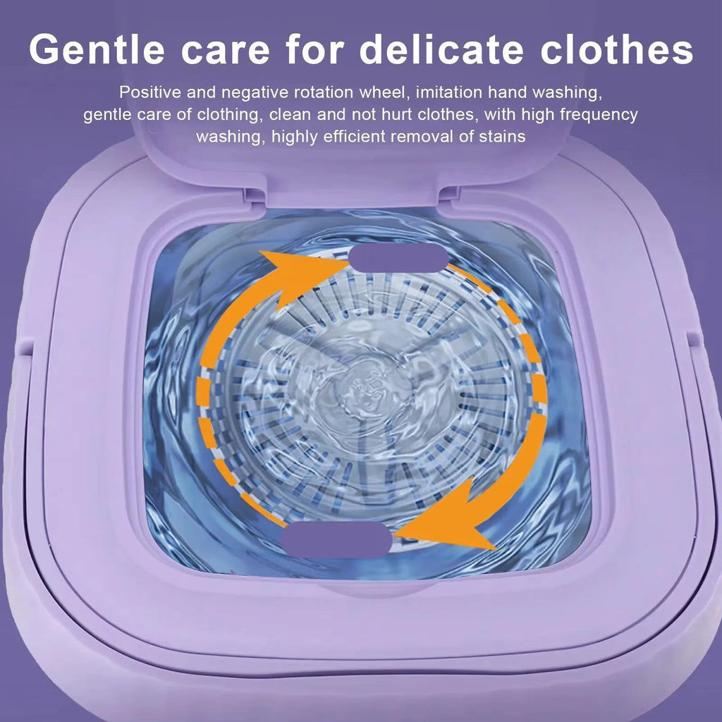 Mini Folding Portable Washing Machine 8L Socks Underwear Panties Retra