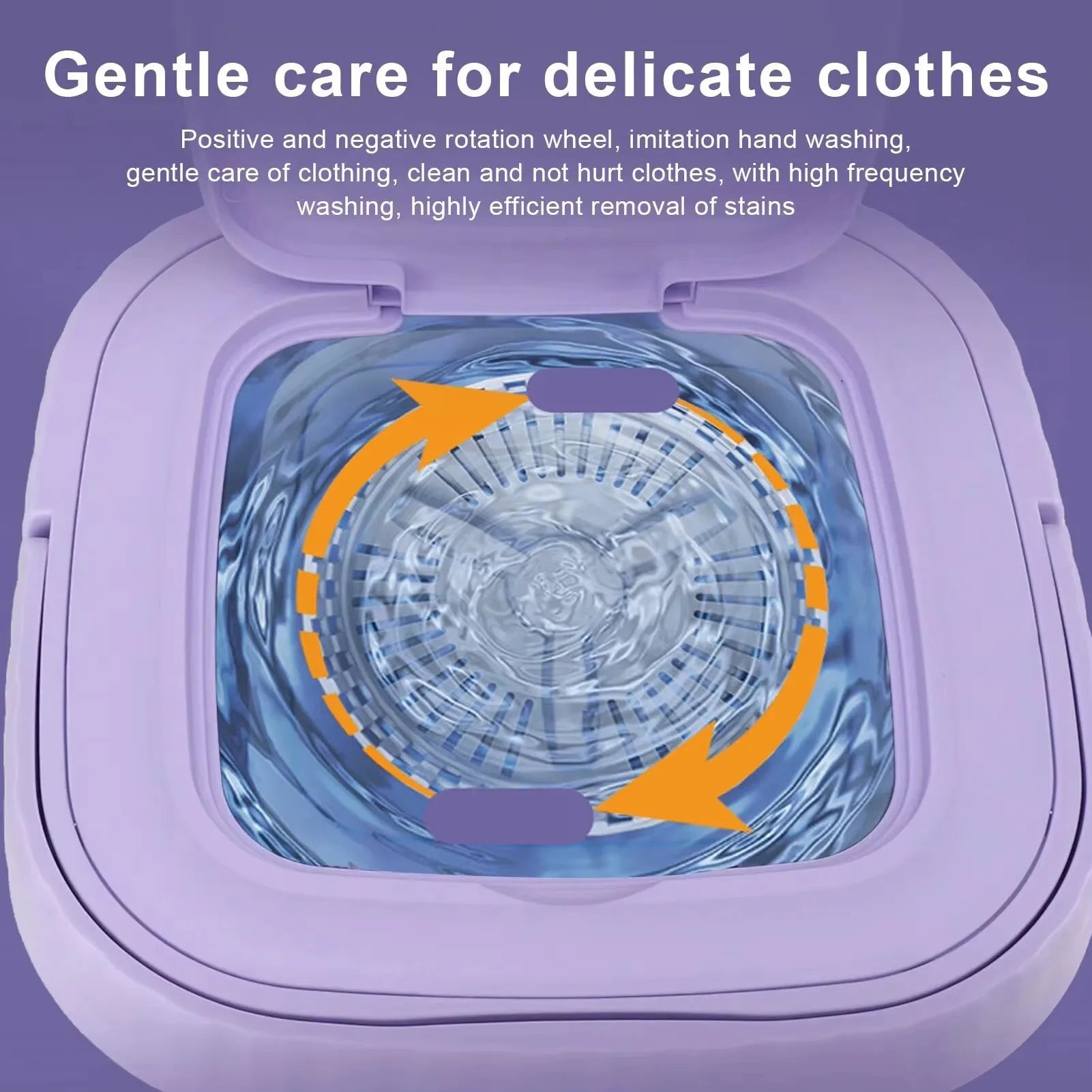 Mini Folding Portable Washing Machine 8L Socks Underwear Panties Retra