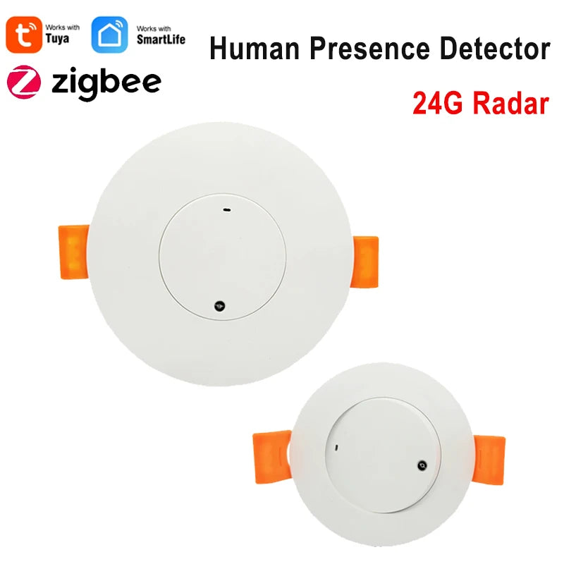 Smart Life Zigbee Human Presence Detector 100-240V Tuya  Radar Pir Montion Sensor Adjustable angle  Luminance Detection