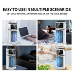 Portable Air Cooler Fan Humidifier with 1 9 Adjustable Wind Speed 1 8