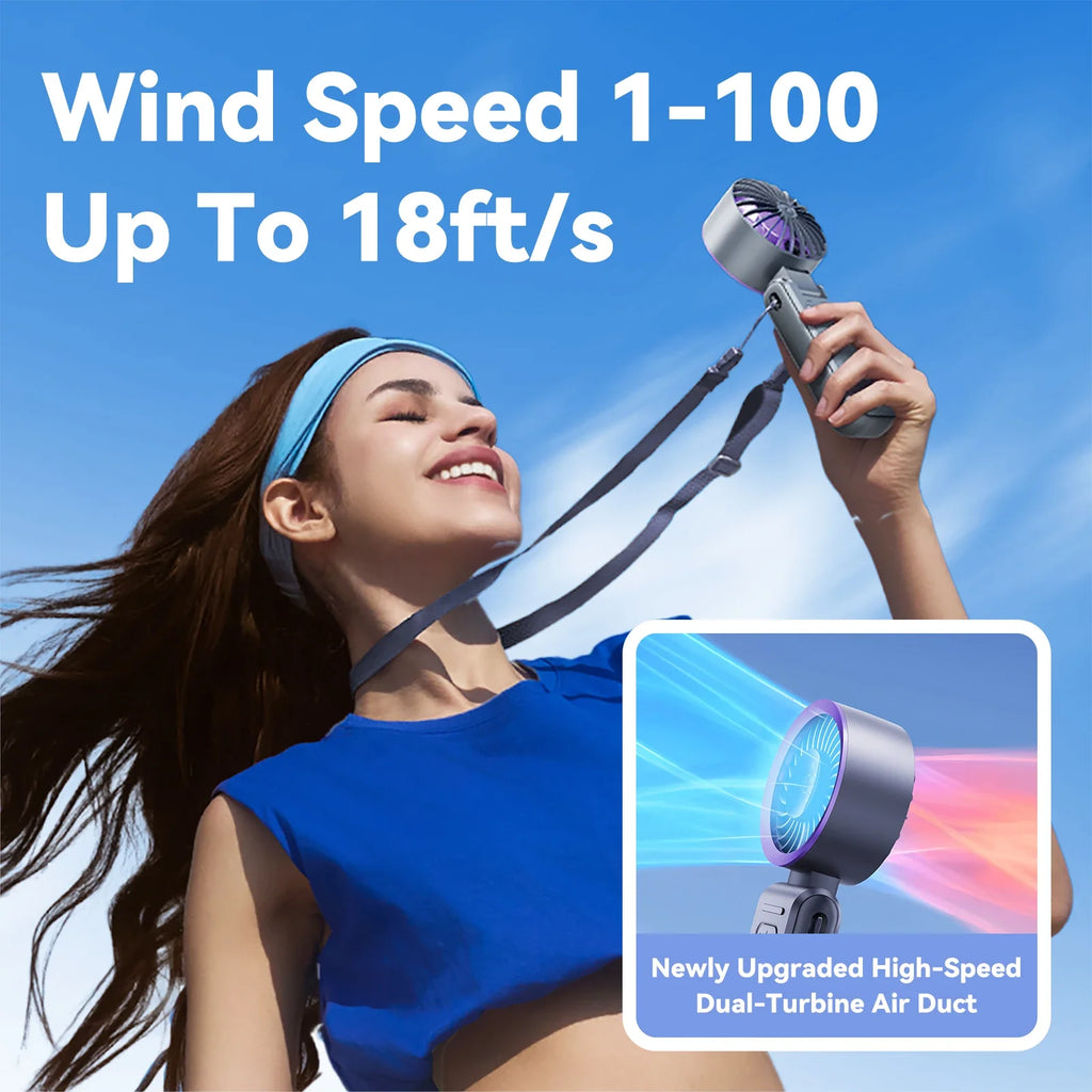 MUXNW 3 in 1 Portable Handheld Fan: Mini Personal Fan 3600mAh Recharge