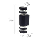 E27/GU10 Outdoor Lights Lighting Wall Light Waterproof Up Down Aluminum Garden Light Double Head Wall Lamp Corridor Lighting