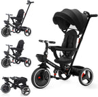 Ubravoo Baby Stroller Tricycle Ride Bike , 5-in-1, Adjustable Canopy, Sitting & Lying,Celerity Disassembly & Assembly,1-5 Years
