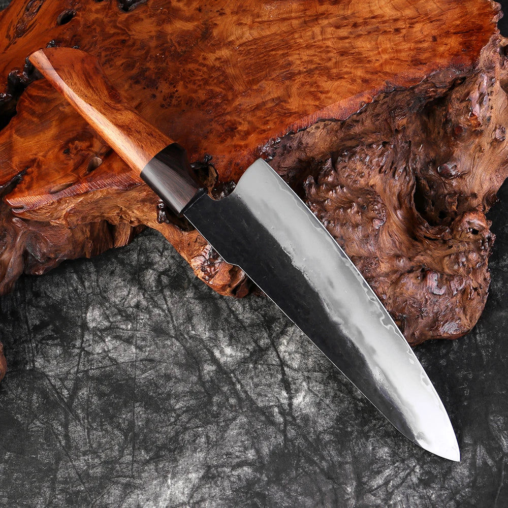 XITUO Kitchen Knife 1-6pcs Set Super Sharp Chef Knife Cooking knives Hand Forged Triple-layer Composite Steel 9CR18 Core
