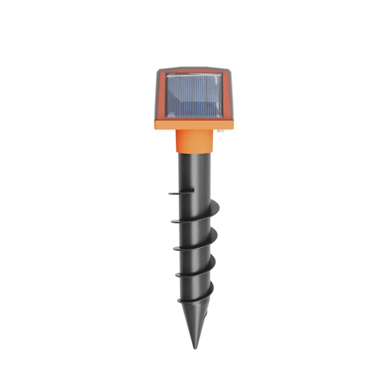 Double-sided solar animal repeller Spirally inserted mouse repeller repels moles and snakes Solar charging