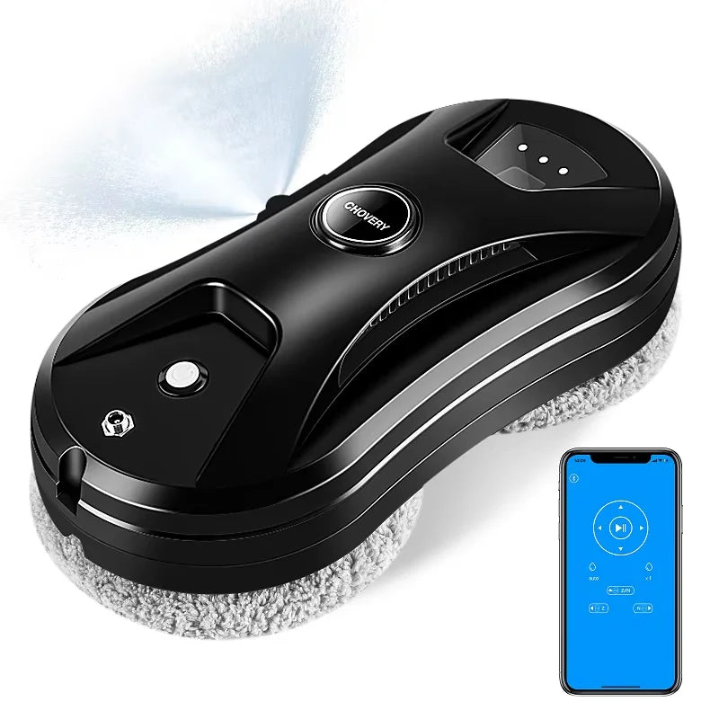 ChOVERY Vacuum Cleaner Window Electric Glass Window Cleaning Robot  APP Control  Robot Window Cleaner Automatic Water Spray