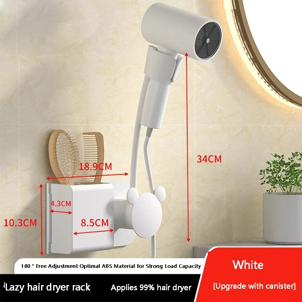 Hands-Free Wall Mount Hair Dryer Holder