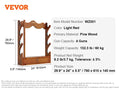 VEVOE Gun Rack Wood Gun Rack Wall Mount Gun Display Rack holds 4/5 Rifles Shotguns 132 lbs Heavy Duty Rifle Rack w/ Soft Padding