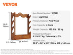 VEVOE Gun Rack Wood Gun Rack Wall Mount Gun Display Rack holds 4/5 Rifles Shotguns 132 lbs Heavy Duty Rifle Rack w/ Soft Padding