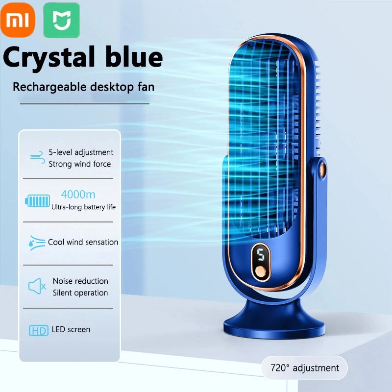 Xiaomi Rechargeable Desk Fan Portable Cooling Electric Fan Small Perso