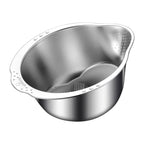 316 Stainless Steel Drainage Basket Multifunctional Amalgamator Rice Sieve Fruit Plate Household Kitchen Washbasin
