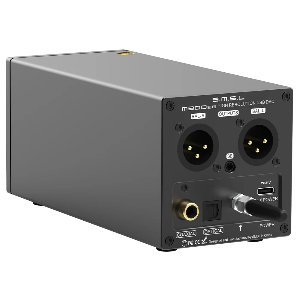 SMSL M300SE Audio DAC & Headphone AMP M300 SE MQA CS43131*2 Blutetooth True Balanced XLR 6.35/4.4mm XU316 DSD256 Remote Control