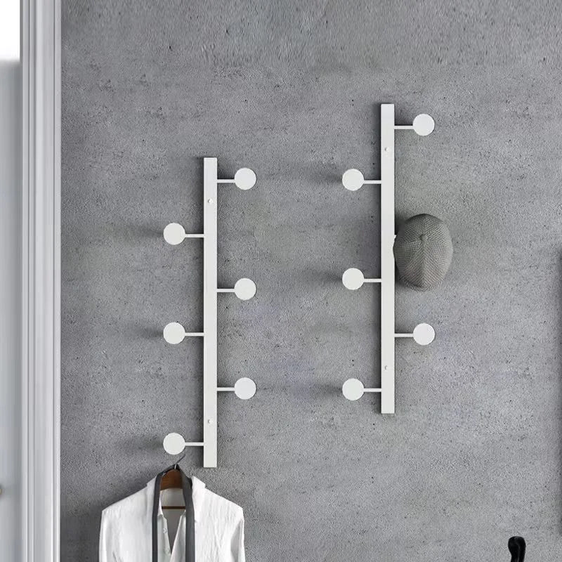Japanese Style Minimalist Metal 4 Hooks Clothes Hat Rack Wall Hanging Creative Entrance Bedroom Decoration Foyer Hooks Hangers