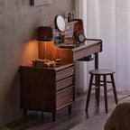Wood Cosmetics Vanity Table Bedroom Makeup Mirror Desk Study Luxury Dressing Table Modern Organizer Penteadeira Home Furniture
