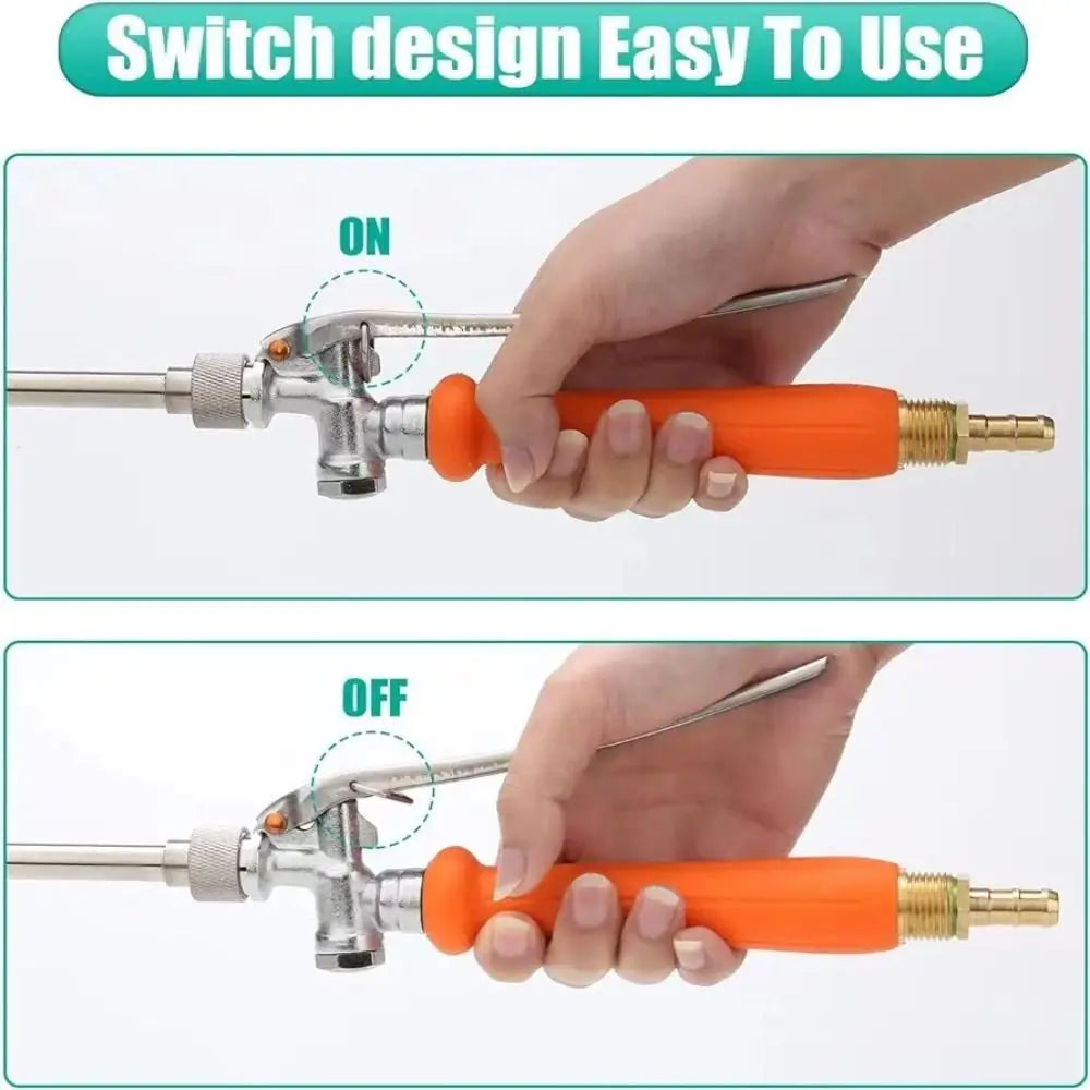 Household Long Nozzle Sprayer Extension Rod Water Column Mist Mode Spray Head Stainless Steel Adjustable Telescopic Spray Rod