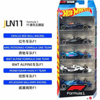 New In Stock Hot Wheels X Formula 1 Jln11 Collectible Car 1/64 Toy Set 5 Packs Diecast Vehicle Gift
