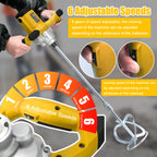 2600W Electric Concrete Mixer Portable Handheld Concrete Cement Mixer 6 Speeds Adjustable Mixing Machine Thinset Mortar Grout
